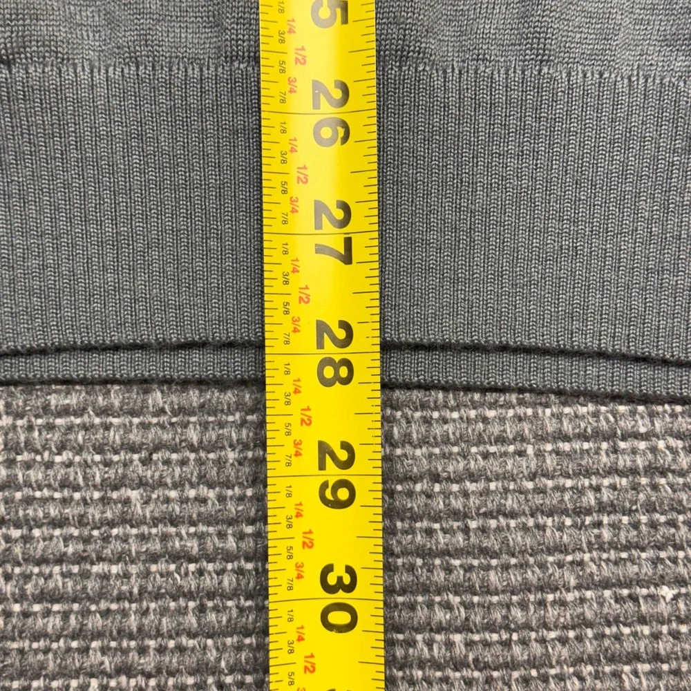 Nike Tiger Woods Collection Dri-FIT Grey Ribbed Knit Golf Sweater‎ Mens Large